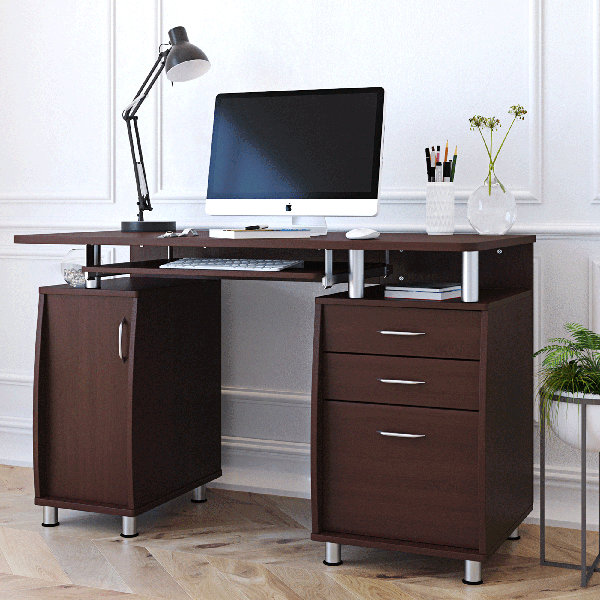 Latitude Run® Complete Workstation Computer Desk With Storage Space